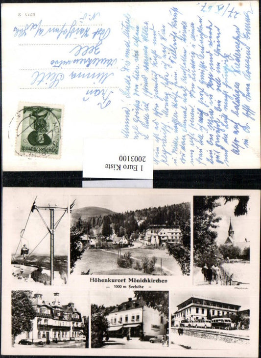 2003100,Mönichkirchen Totale Alpenhotel Lang Pfarrkirche Sessellift Mehrbildkarte