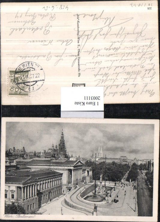 2003111,Wien Parlament m. Brunnen
