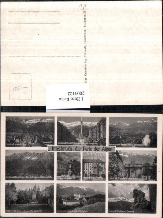 2003122,Innsbruck Totale Maria Theresienstraße m. Annasäule Triumphpforte Goldenes Dachl Schloss Denkmal Mehrbildkarat