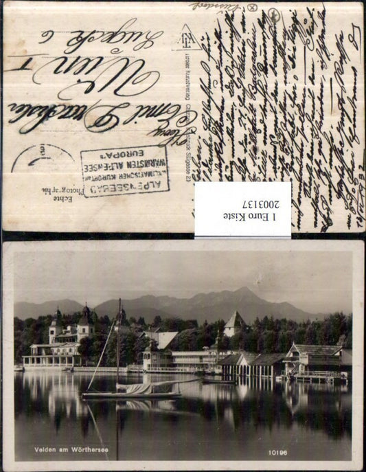 2003137,Velden a. Wörthersee Partie Segelboot