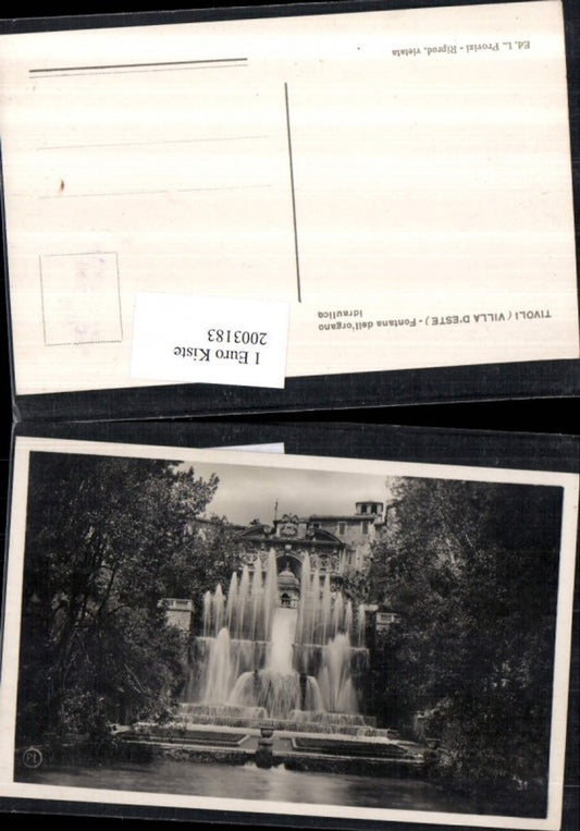 2003183,Tivoli b. Rom Villa d'Este Fontana dell'organo idraulico Springbrunnen Brunnen