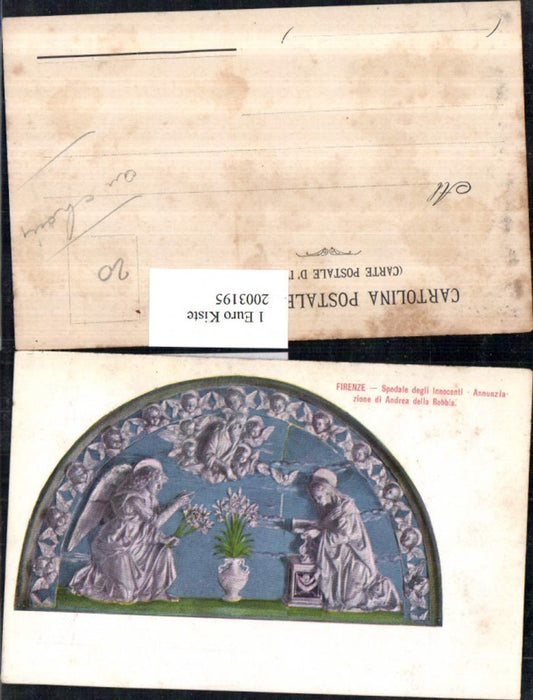 2003195,Firenze Florenz Spedale degli Innocenti Annuzia zione di Andrea della Robbia Relief