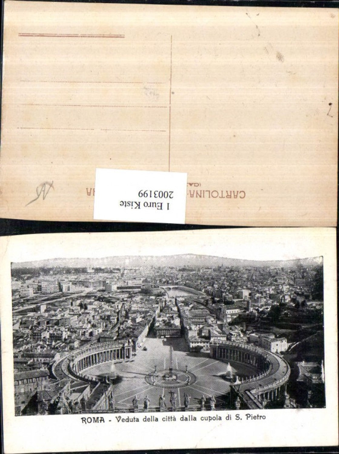 2003199,Roma Rom Veduta della citta dalla cupola di San Pietro Petersplatz