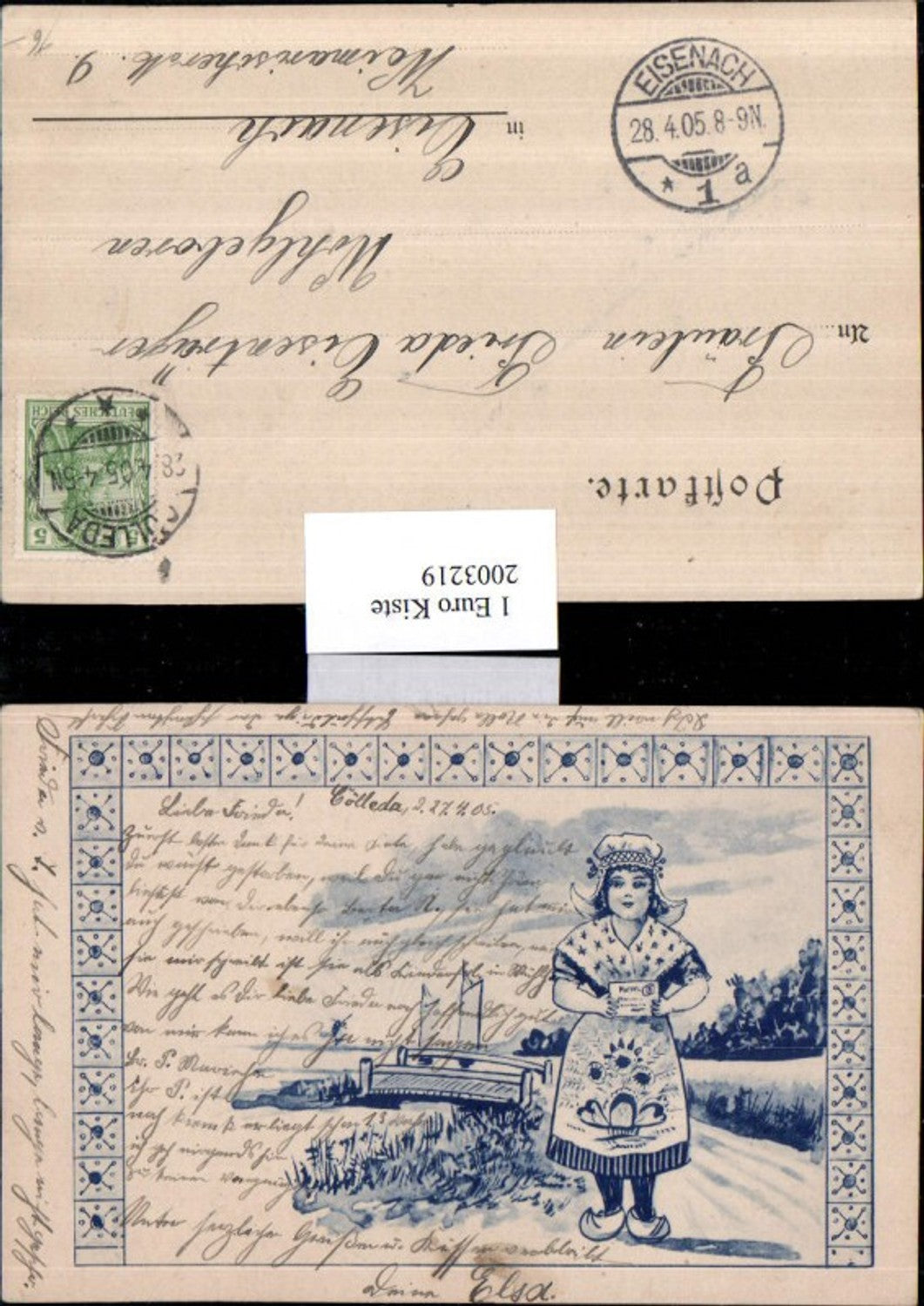 2003219,Künstler AK Mädchen in Tracht Holland Niederlande