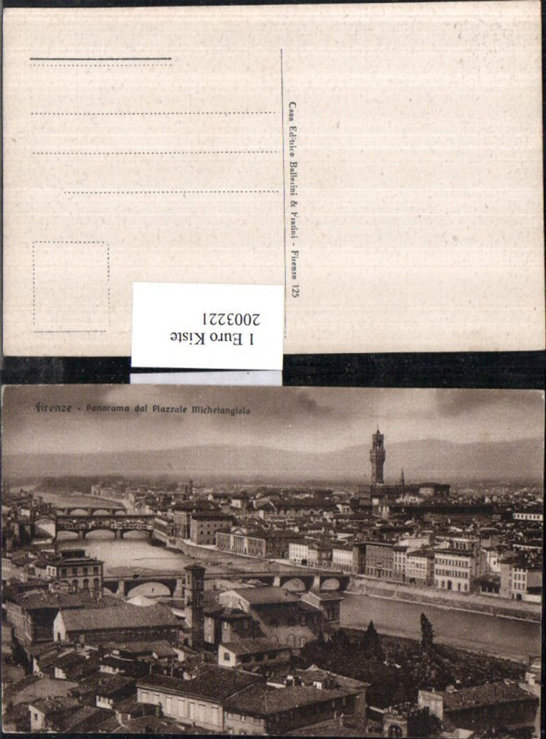2003221,Firenze Florenz Panorama dal Piazzale Michelangiolo Teilansicht
