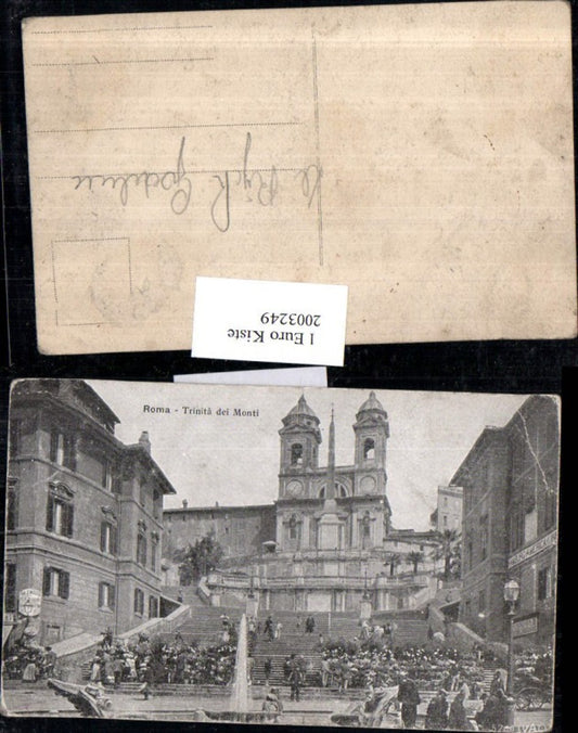 2003249,Roma Rom Trinita die Monti Kirche Stiegen Brunnen