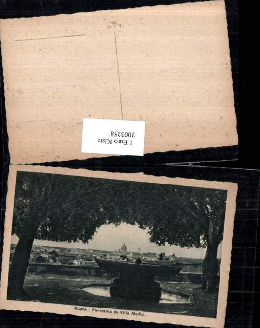 2003258,Roma Rom Panorama da Villa Medici Brunnen