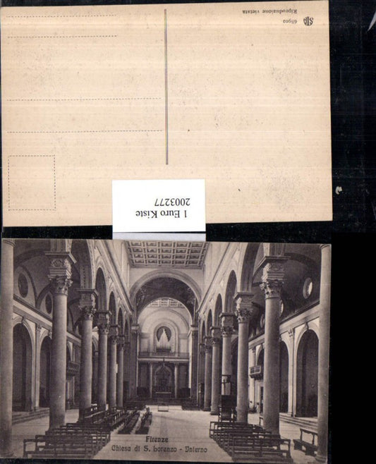 2003277,Firenze Florenz Chiesa di San Lorenzo Kirche Innenansicht