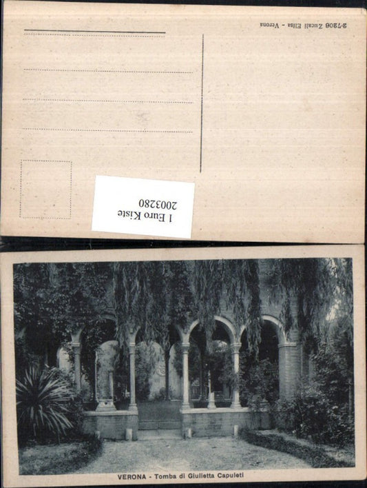 2003280,Verona Tomba di Giulietta Capuleti Grab