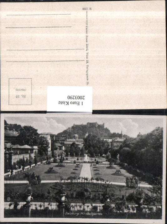 2003290,Salzburg Mirabellgarten Garten m. Festung