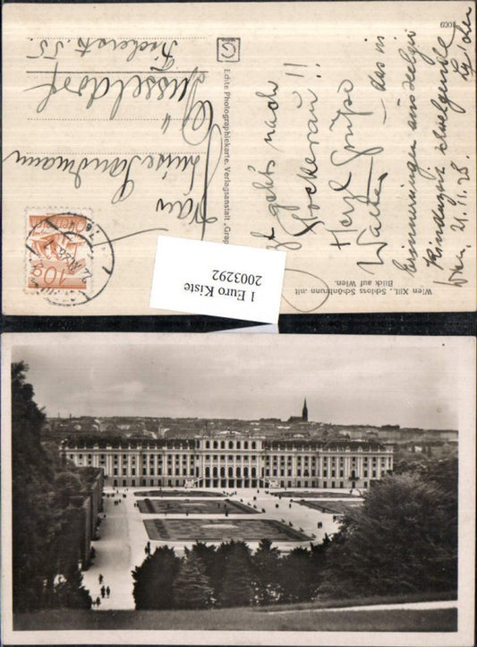 2003292,Wien 13 Schloss Schönbrunn m. Blick auf Wien