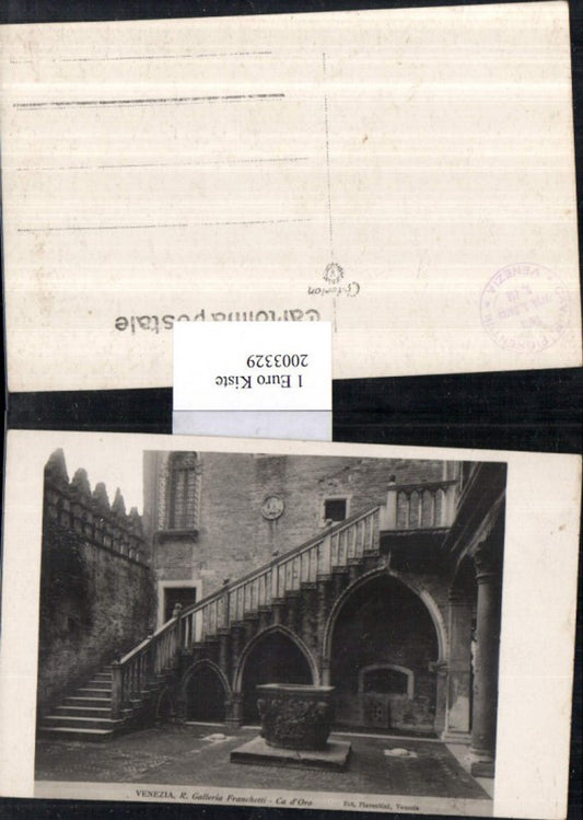 2003329,Venezia Venedig R. Galleria Franchetti Ca d'Oro Hausansicht Hof Brunnen
