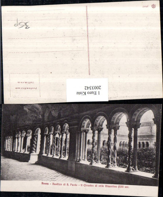 2003342,Roma Rom Basilica di S. Paolo Il Chiostro di stile Bizantino Arkaden