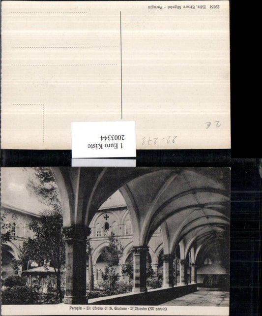 2003344,Perugia Ex Chiesa di S. Giuliana Il Chiostro Kirche Arkaden
