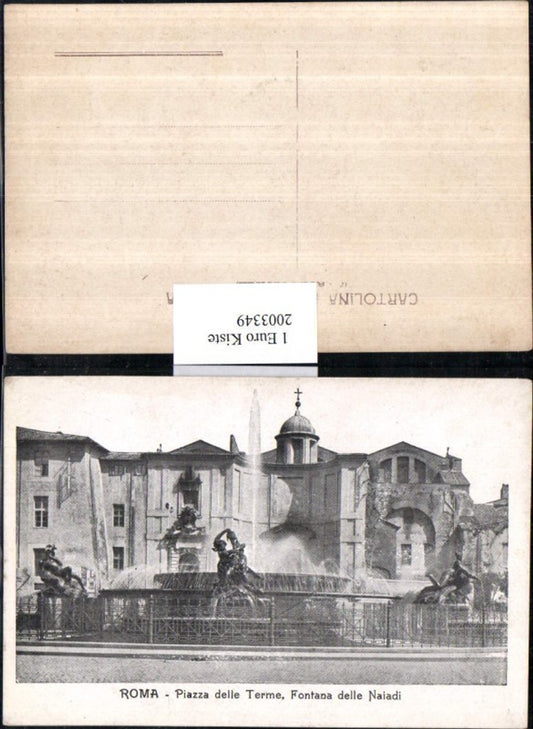 2003349,Roma Rom Piazza delle Terme Fontana delle Naiadi Springbrunnen Brunnen