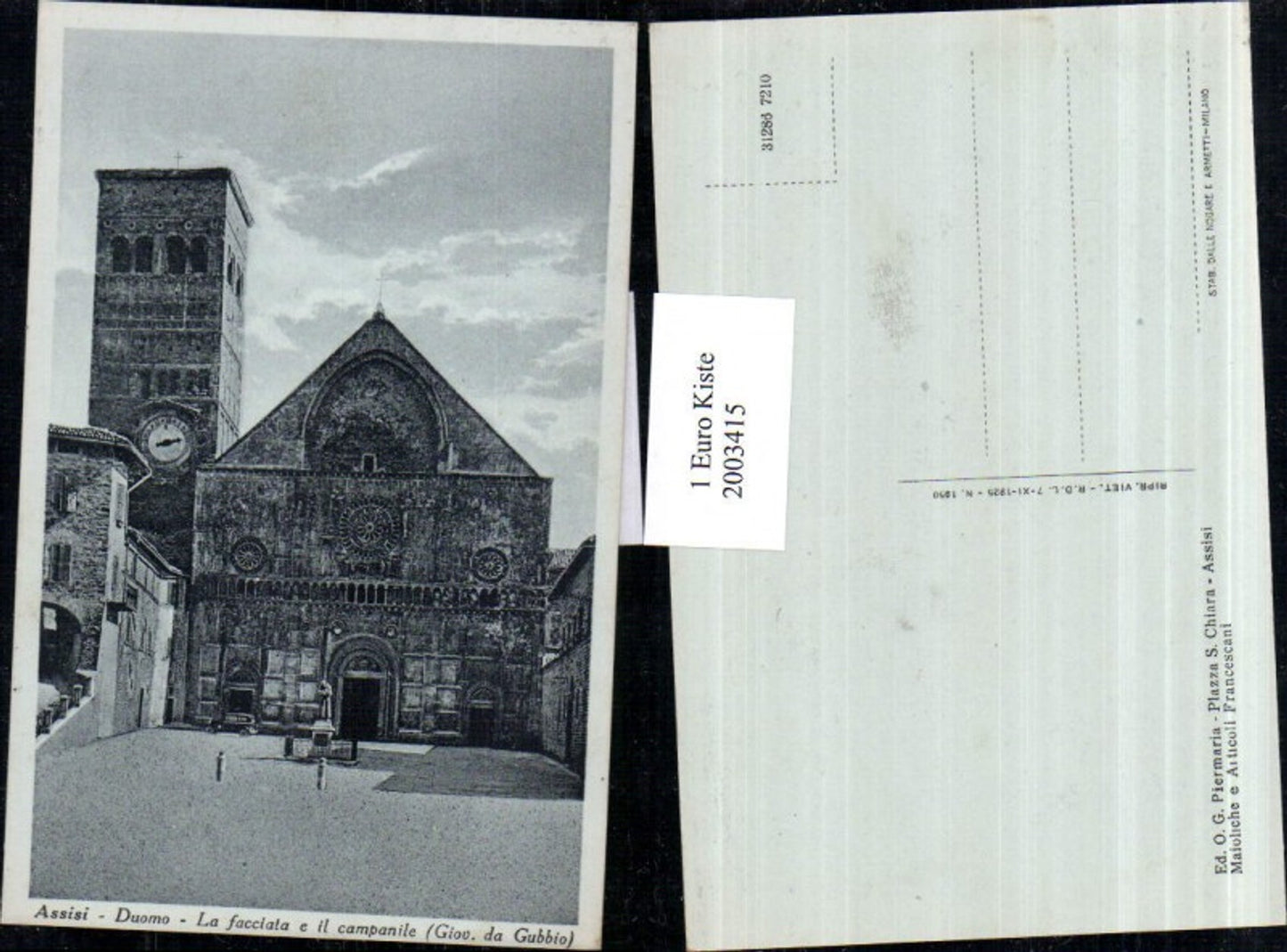 2003415,Assisi Duomo La facciata e il campanile Kirche