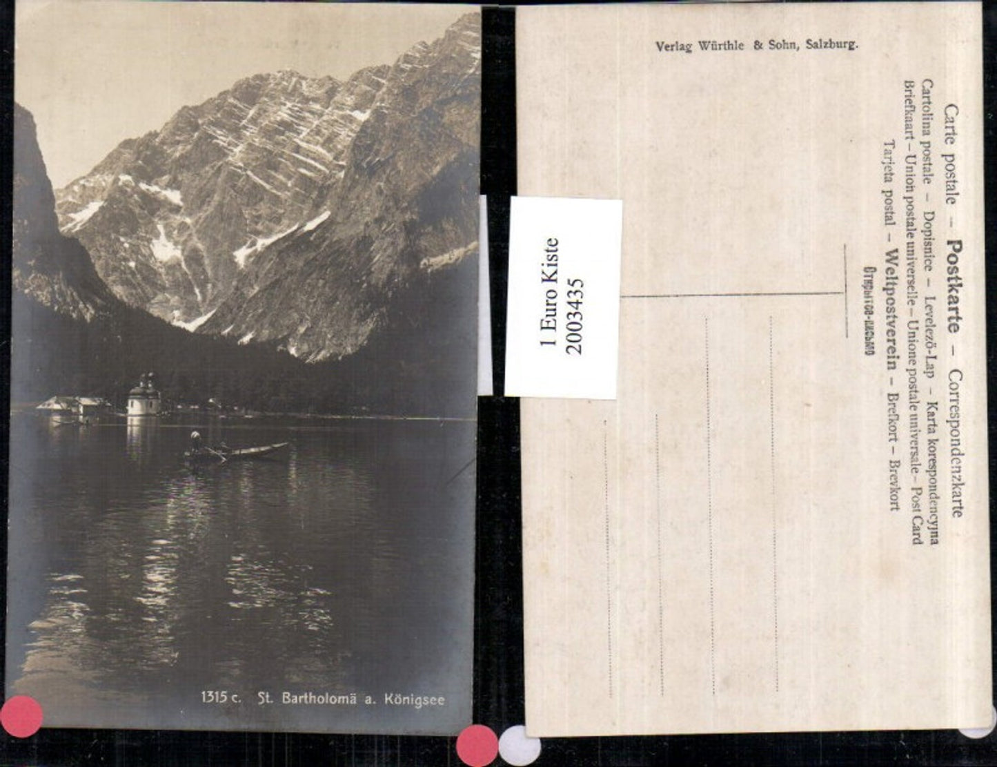 2003435,St. Bartholomä a. Königsee Partie Bergkulisse