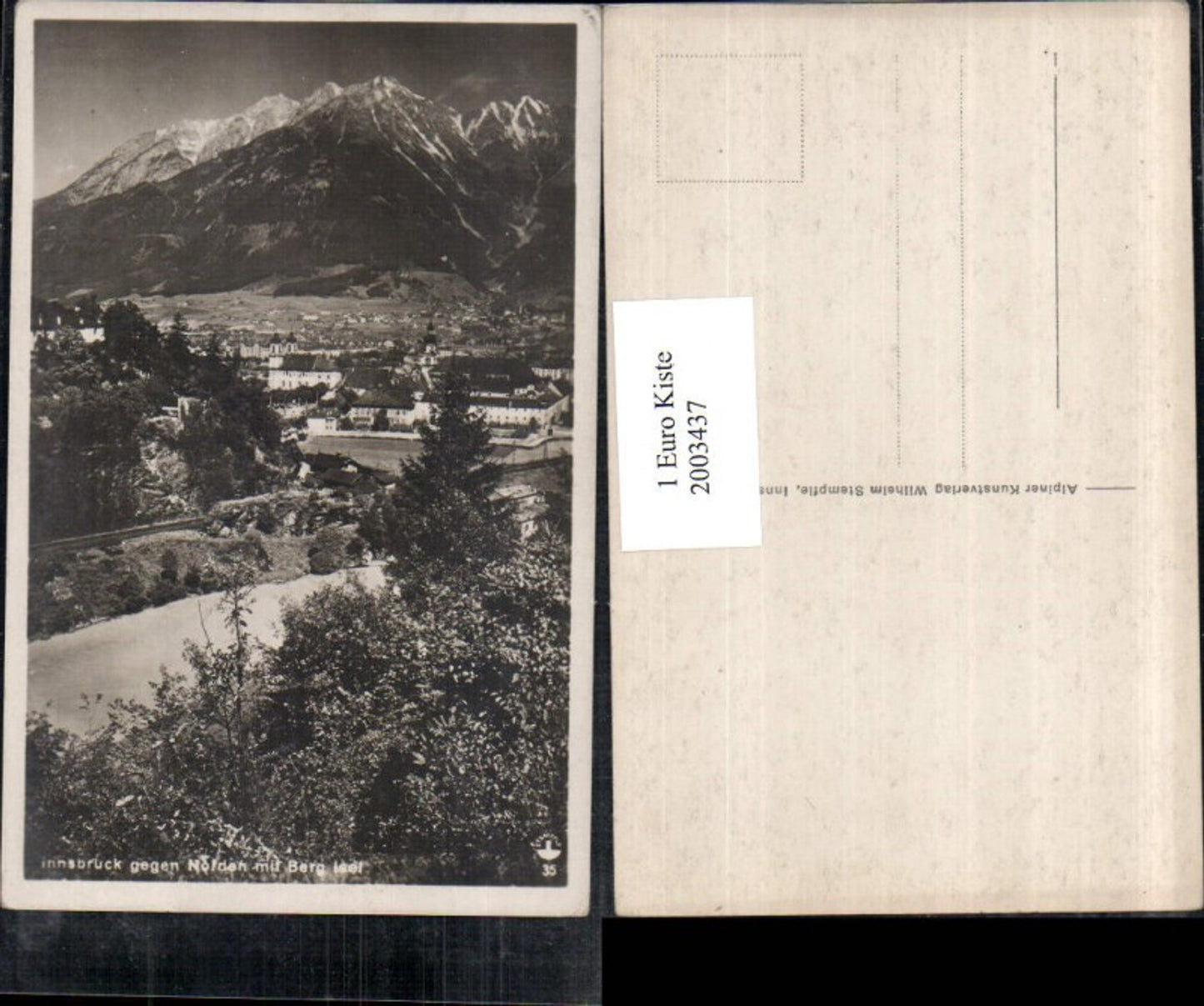 2003437,Innsbruck Teilansicht geg. Norden m. Berg Isel