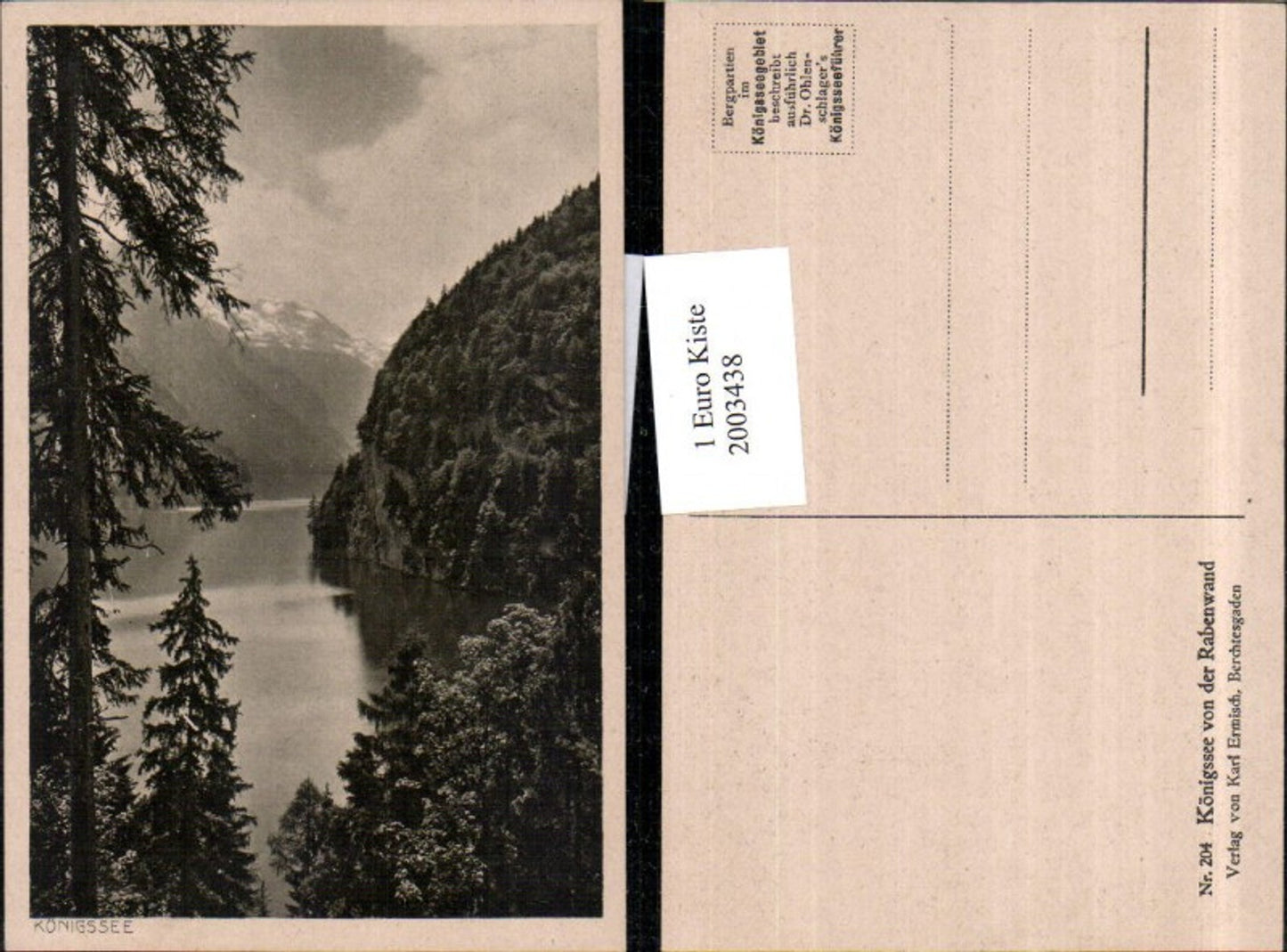 2003438,Königssee v. d. Rabenwand b. Berchtesgaden Partie