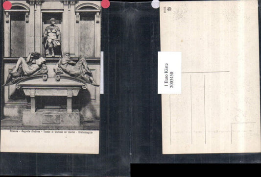 2003450,Firenze Florenz Capelle Medicee tomba di Giuliano de Medici Michelangiolo Grab
