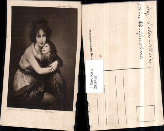 2003493,Künstler AK Lebrun Selbstbildnis m. Tochter Mutter m. Kind