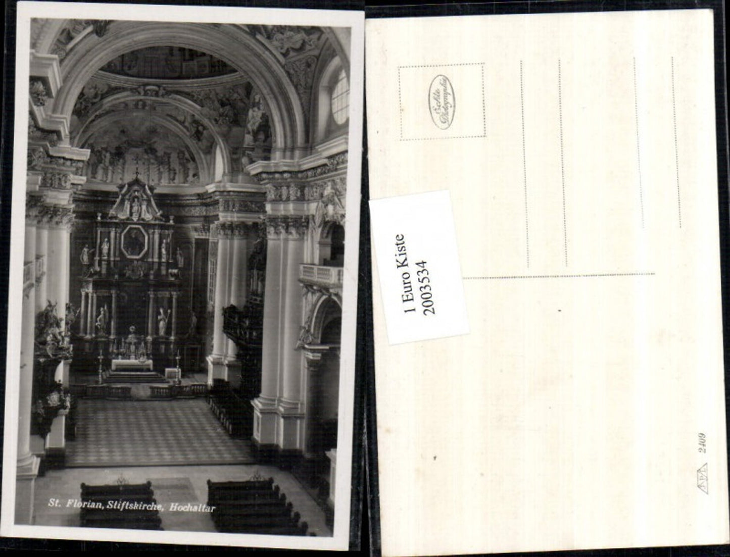 2003534,St. Florian Stiftskirche Kirche Hochaltar Innenansicht