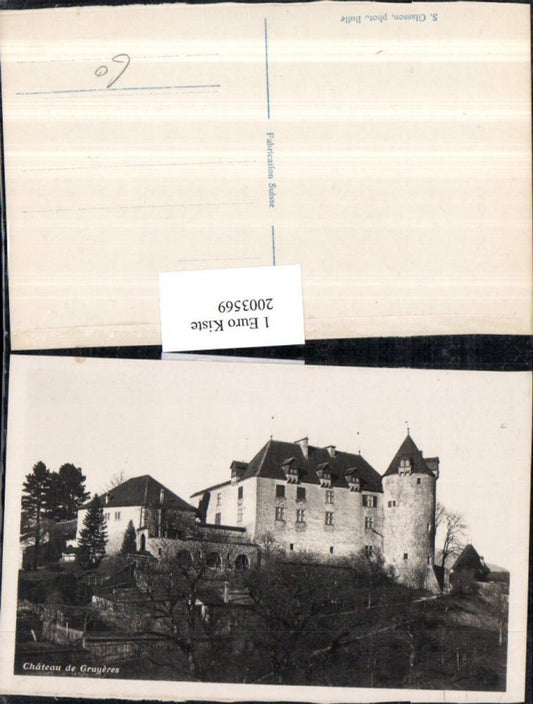 2003569,Chateau du Gruyeres Schloss Burg Greyerz Kt Freiburg