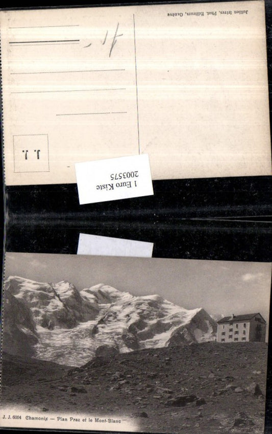 2003575,Chamonix Plan Praz et le Mont-Blanc Bergkulisse