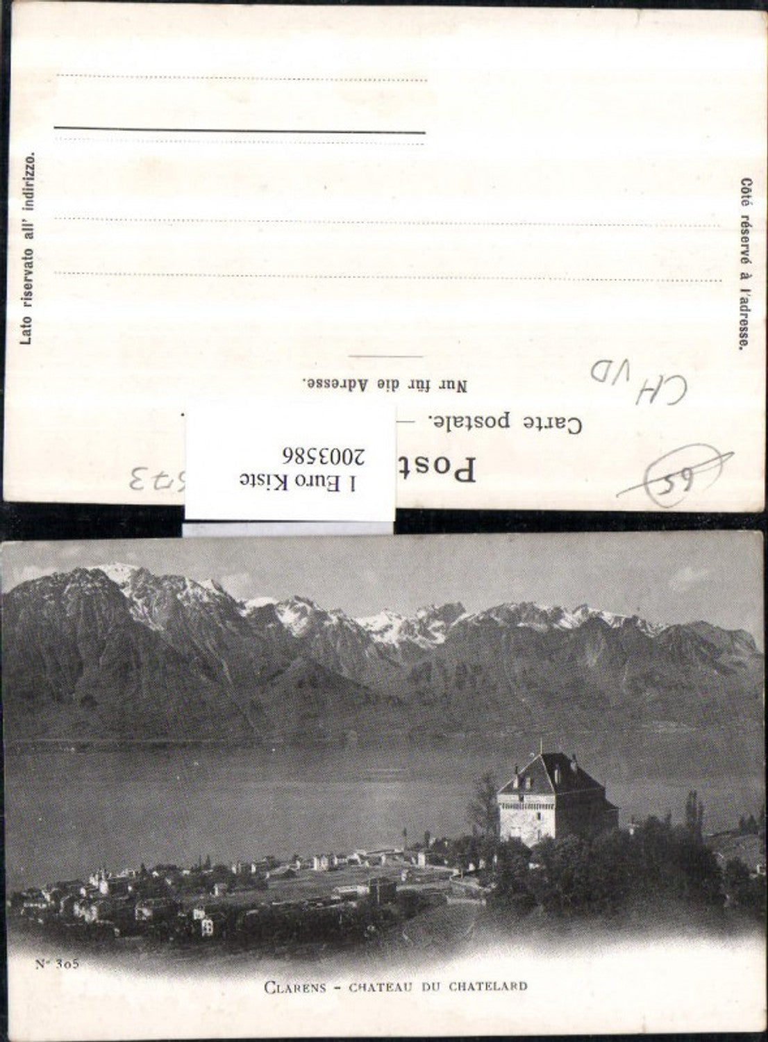 2003586,Clarens Teilansicht Chateau Schloss du Chatelard