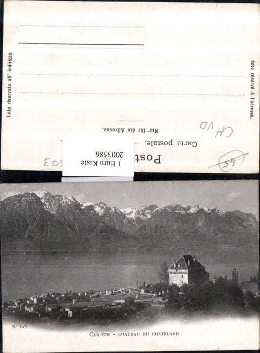 2003586,Clarens Teilansicht Chateau Schloss du Chatelard