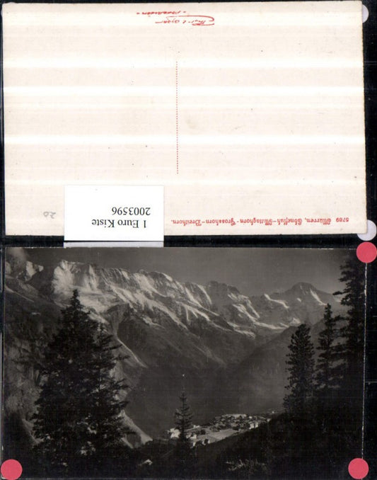 2003596,Mürren Ebnefluh Mittaghorn Großhorn Breithorn Bergkulisse