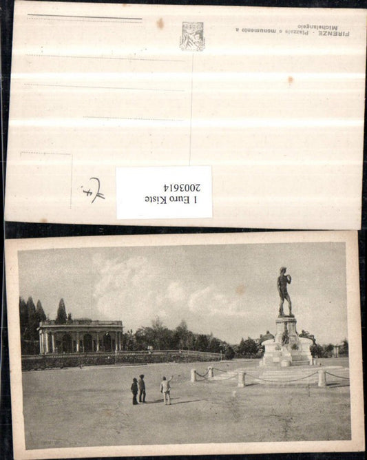 2003614,Firenze Florenz Piazzale e monumento a Michelangelo Denkmal