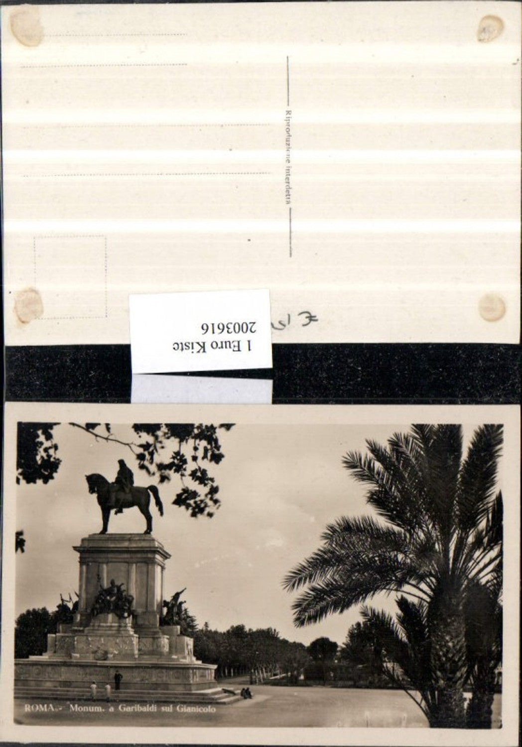 2003616,Roma Rom Monument a Garibaldi sul Gianicolo Denkmal