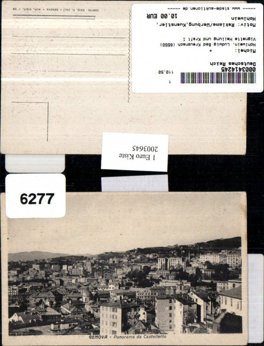 2003645,Genova Genau Totale Panorama da Castelletto