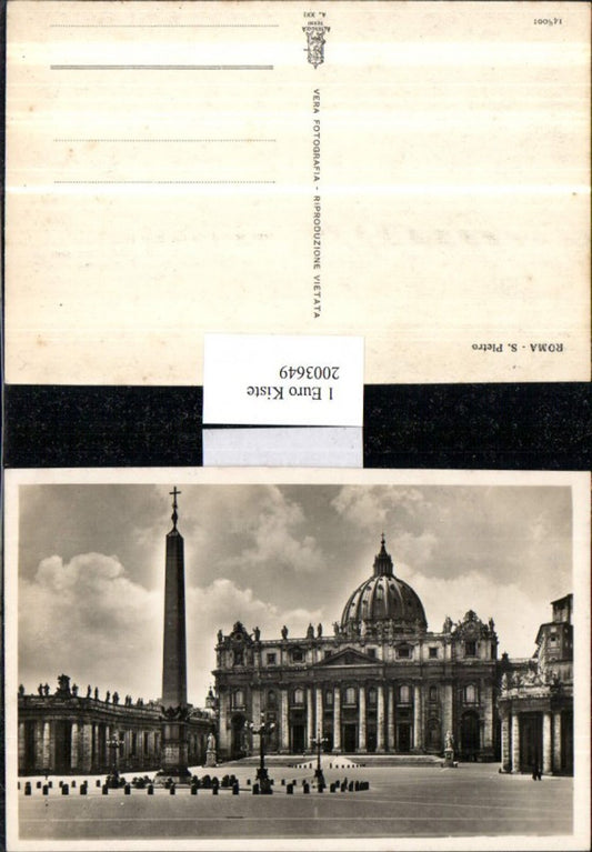 2003649,Roma Rom S. Pietro Petersplatz Säule Obelisk Kirche
