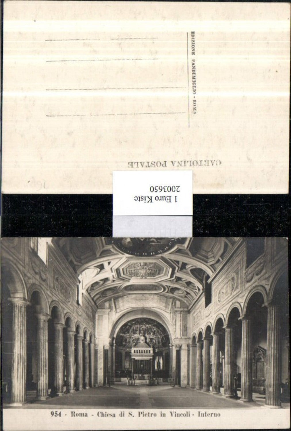 2003650,Roma Rom Chiesa di S. Pietro in Vincoli Interno Kirche Innenansicht