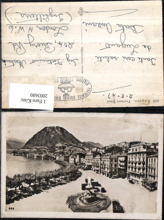 2003680,Lugano Teilansicht Fontana Bossi Brunnen