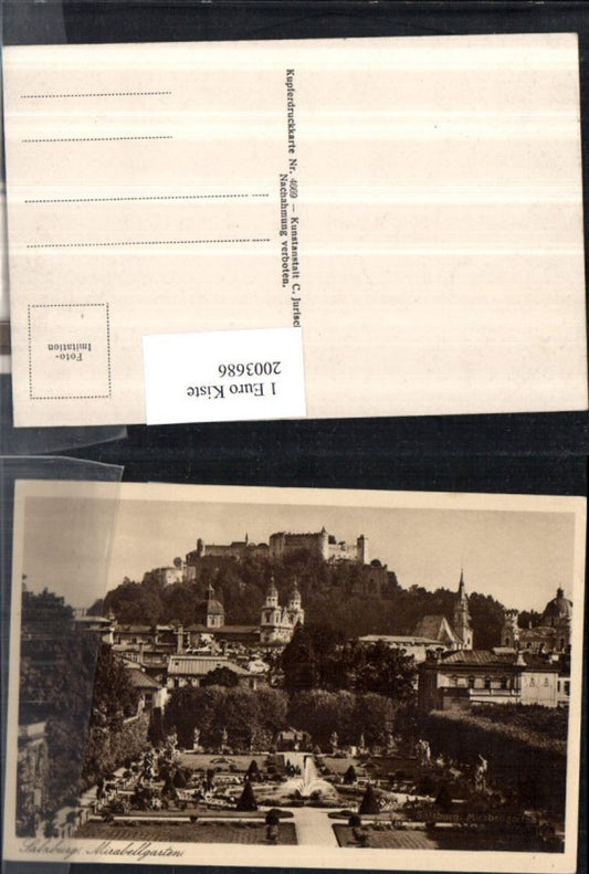 2003686,Salzburg Mirabellgarten Garten m. Brunnen Dom Festung