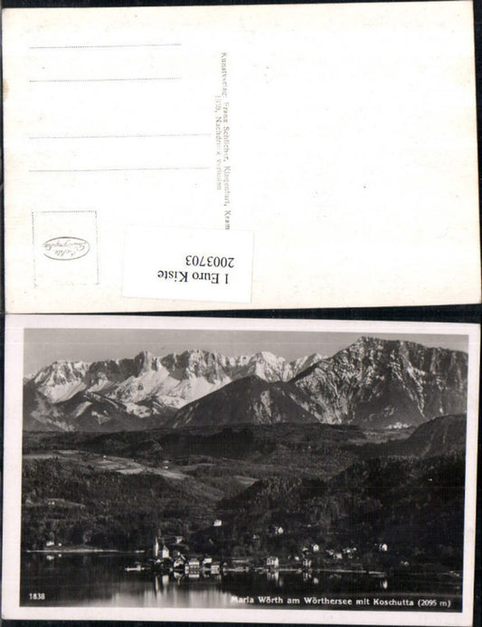 2003703,Maria Wörth Totale am Wörthersee m. Koschutta