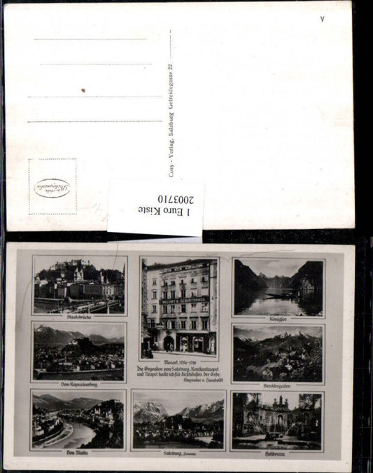 2003710,Salzburg Totale Mozarts Geburtshaus Königsee Berchtesgaden Hellbrunn Mehrbildkarte