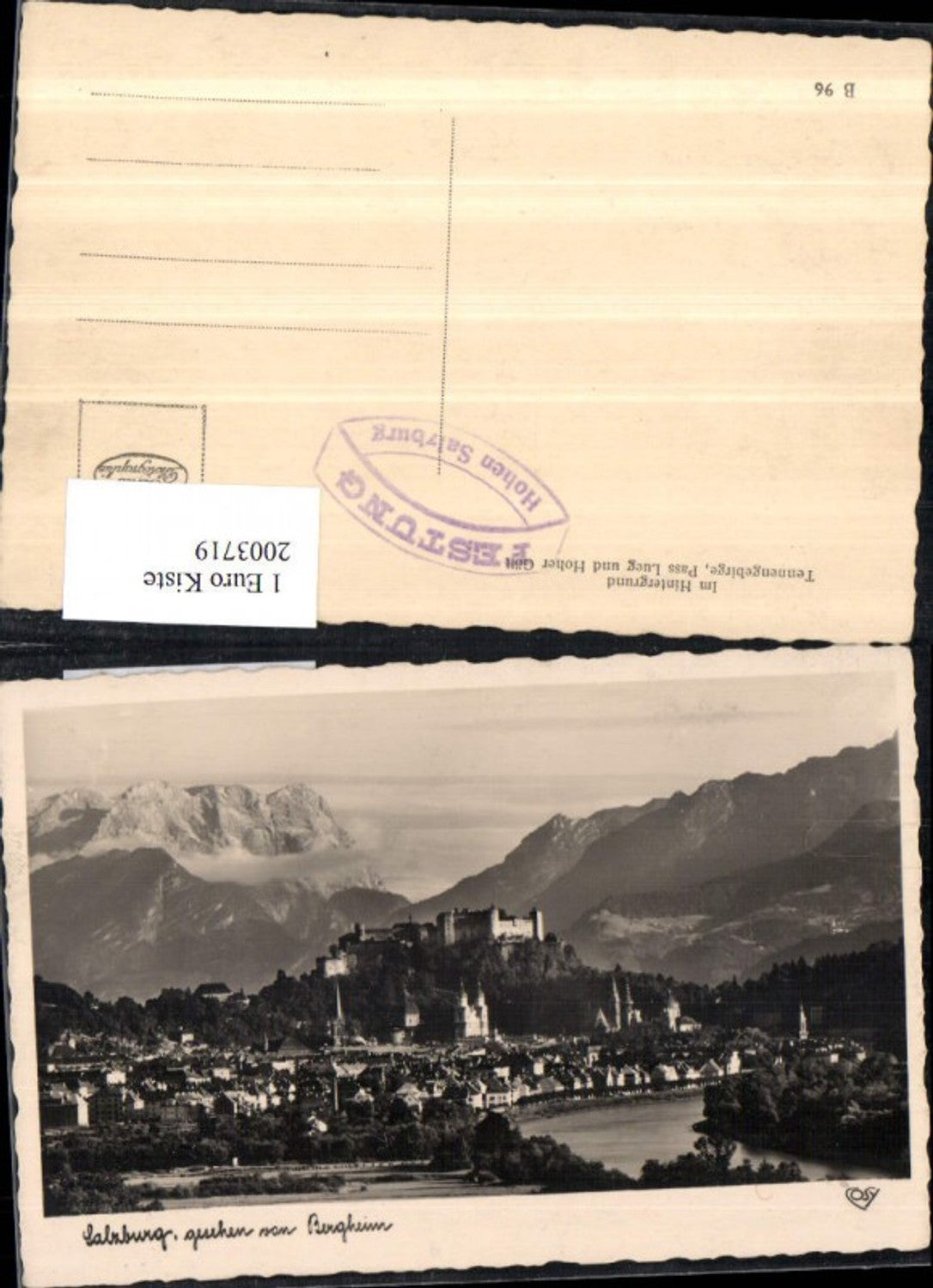 2003719,Salzburg Totale b. Bergheim Festung Tennengebirge Pass Lueg u. Hoher Göll