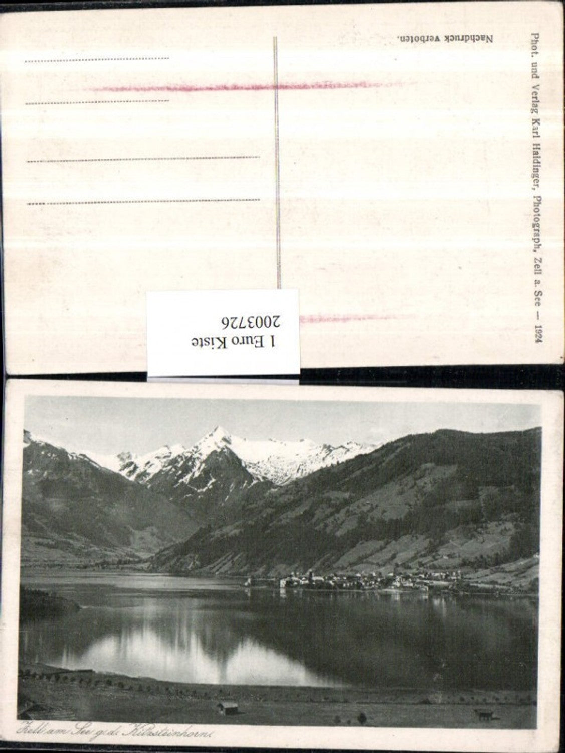 2003726,Zell a. See Totale geg. d. Kitzsteinhorn Partie