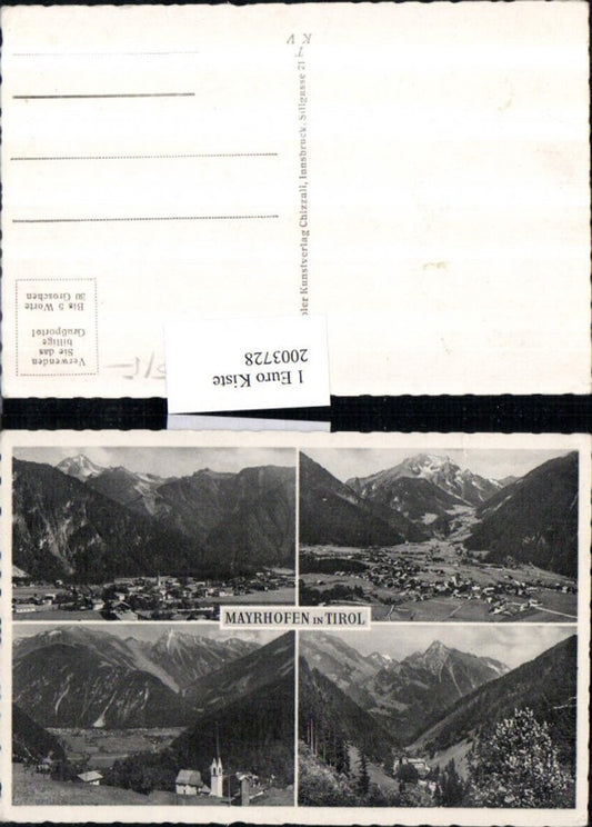 2003728,Mayrhofen i. Tirol Totale Kirche Partie Mehrbildkarte