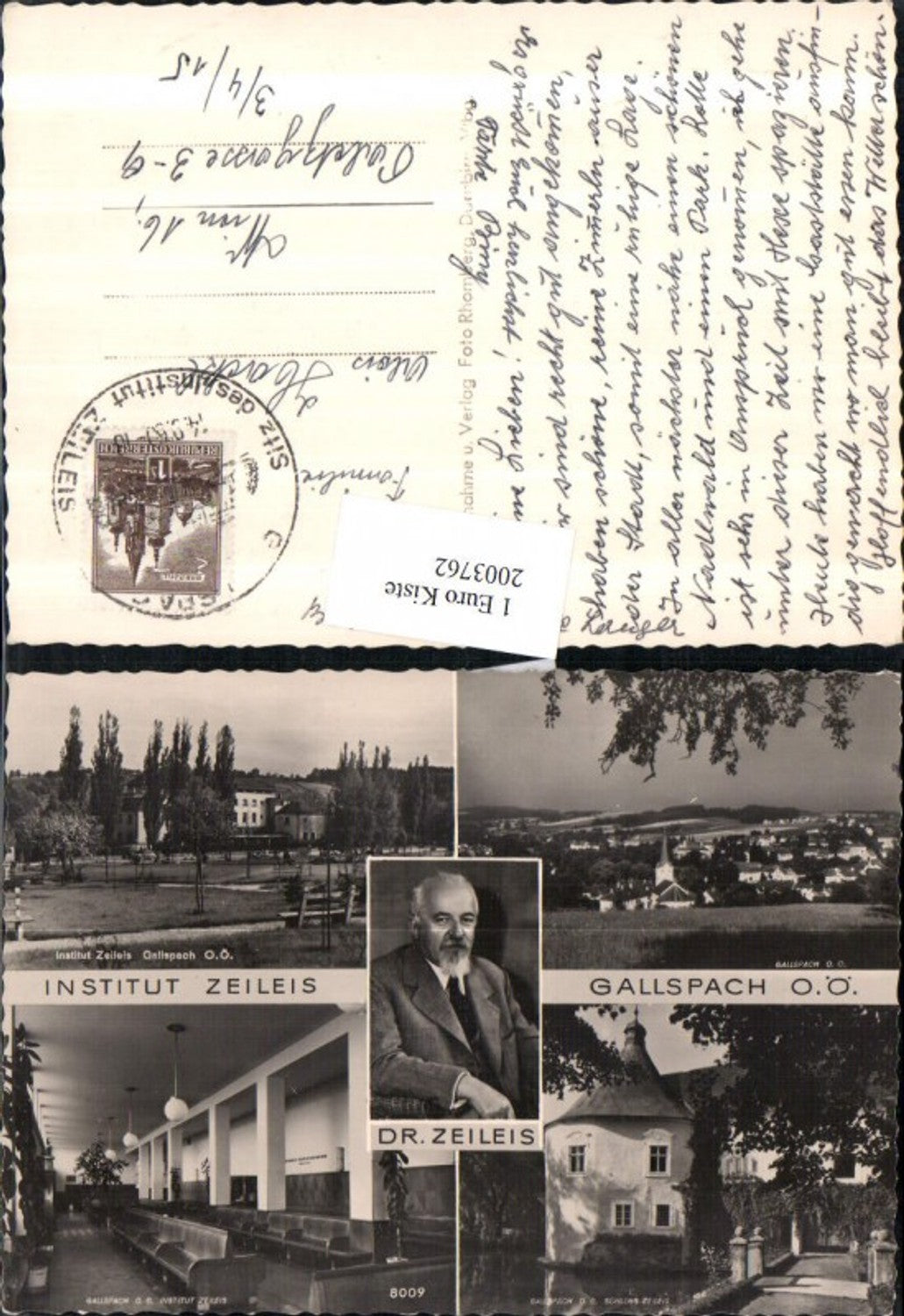 2003762,Gallspach Totale Institut Zeileis Schloss Portrait Dr. Zeileis Mehrbildkarte