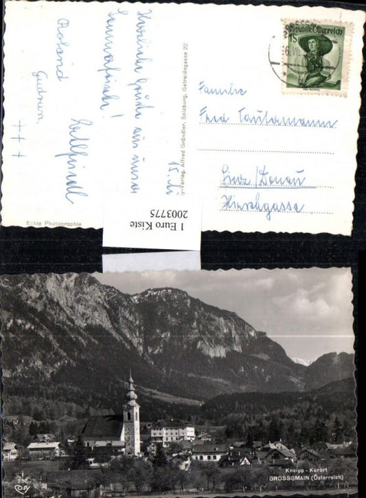 2003775,Großgmain Totale Kirche Bergkulisse