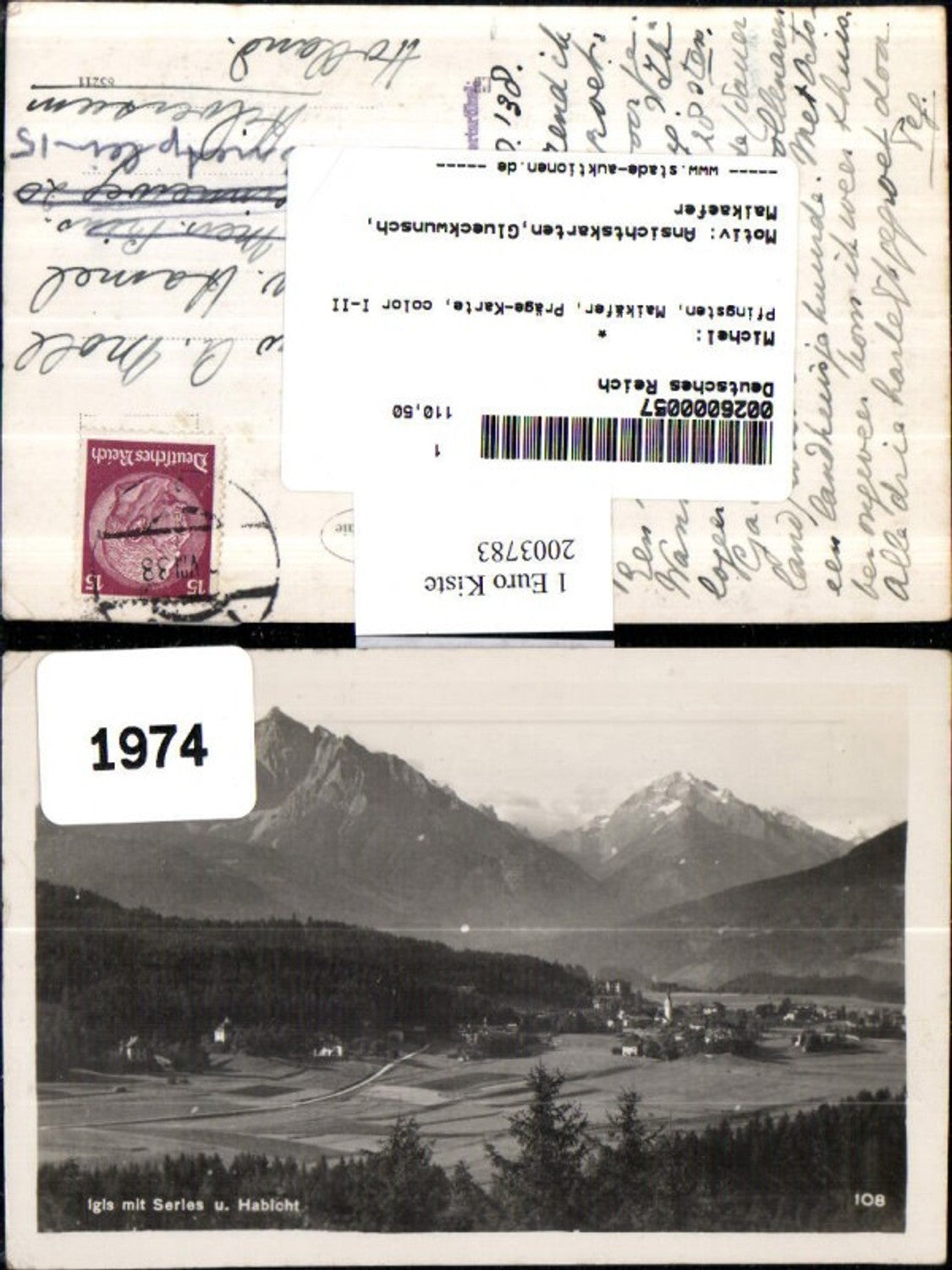 2003783,Igls m. Serles u. Habicht b. Innsbruck