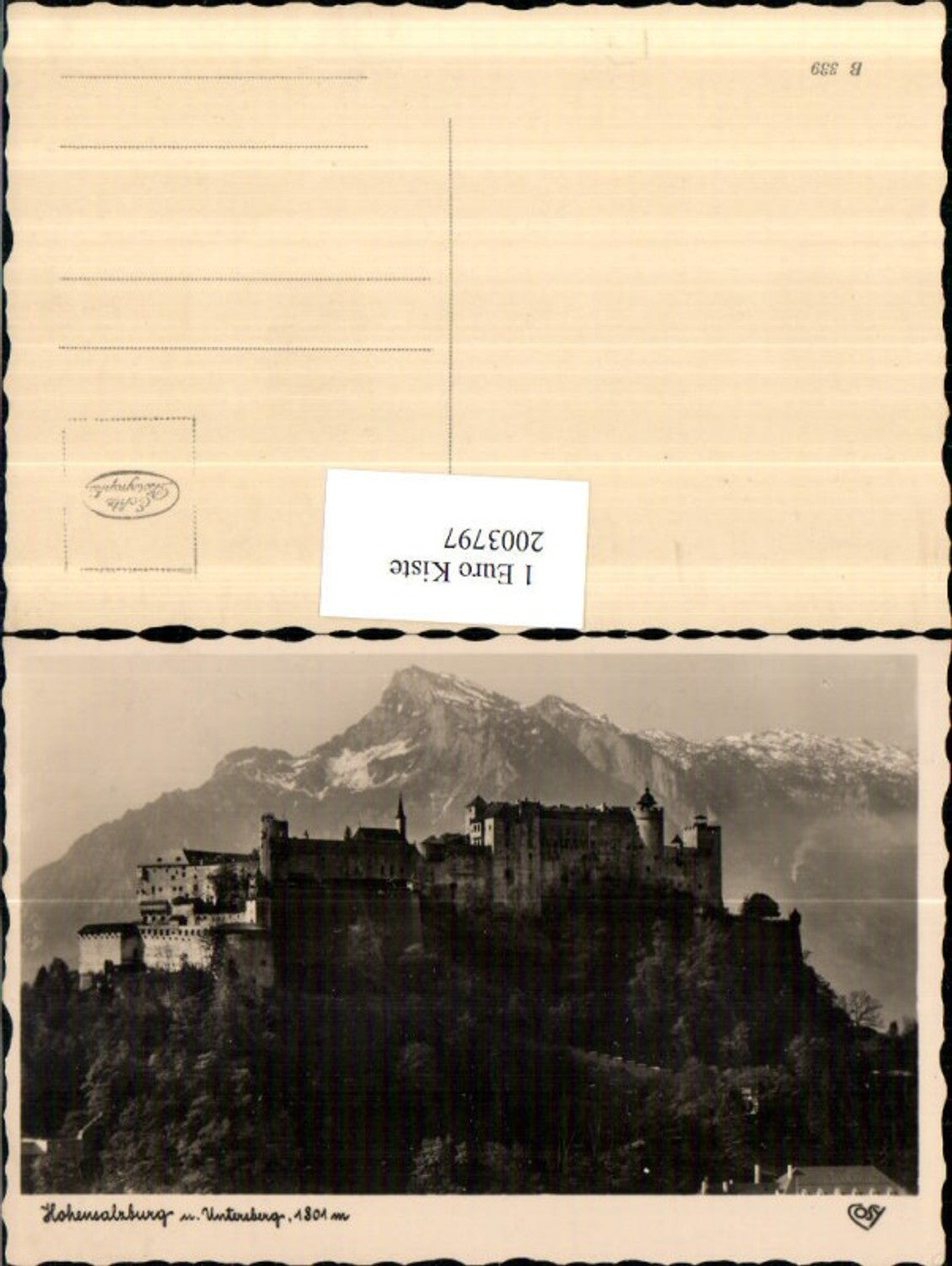 2003797,Hohensalzburg Festung in Salzburg m. Untersberg