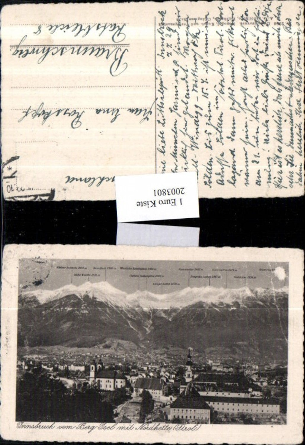 2003801,Innsbruck Totale v. Berg Isel m. Nordkette