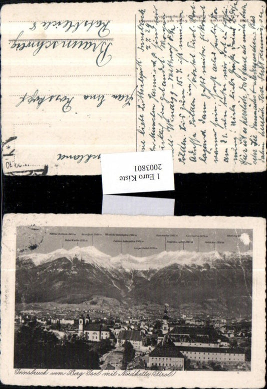 2003801,Innsbruck Totale v. Berg Isel m. Nordkette