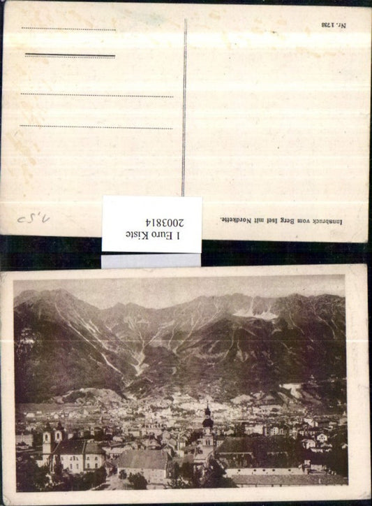 2003814,Innsbruck Totale v. Berg Isel m. Nordkette